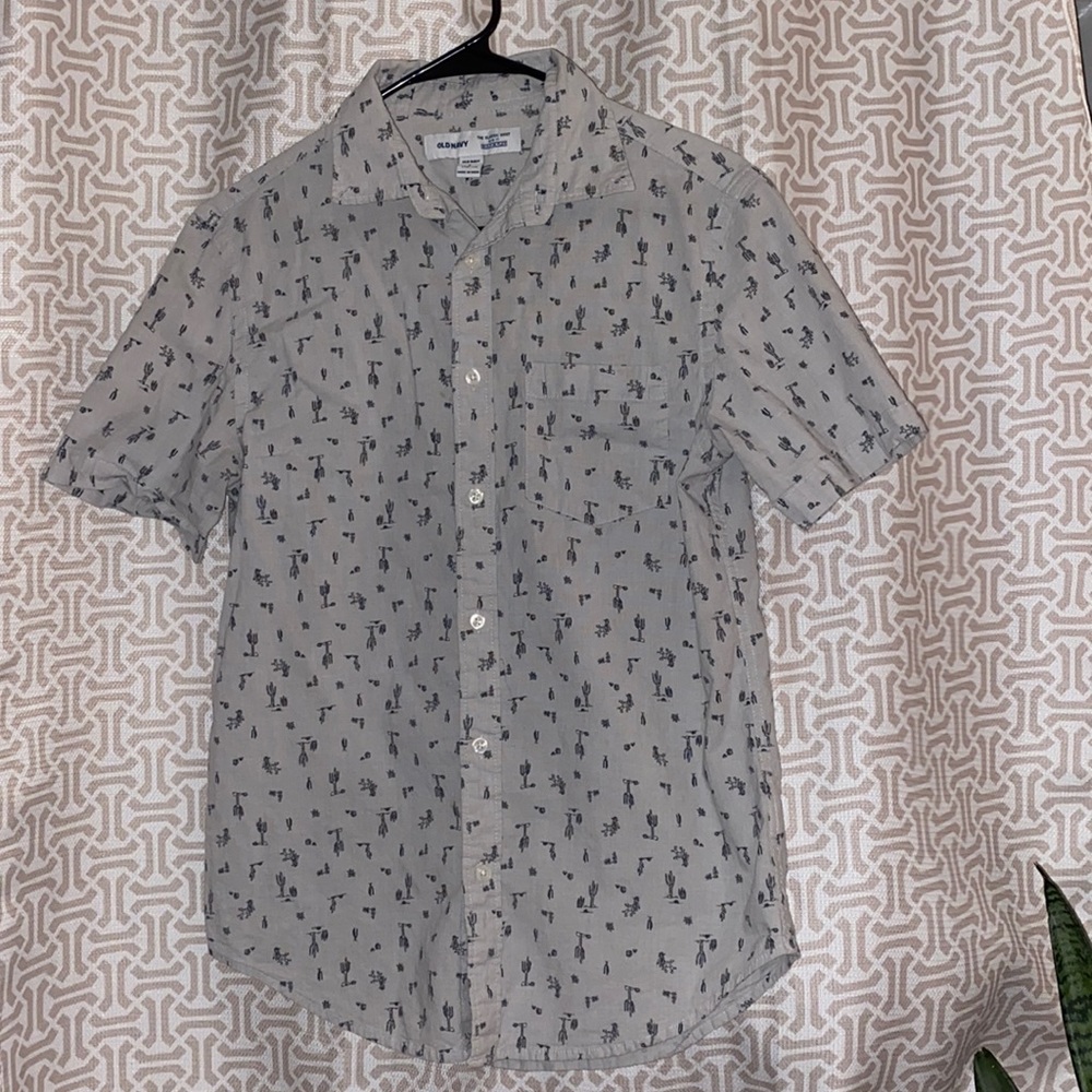 Cactus short sleeve button down